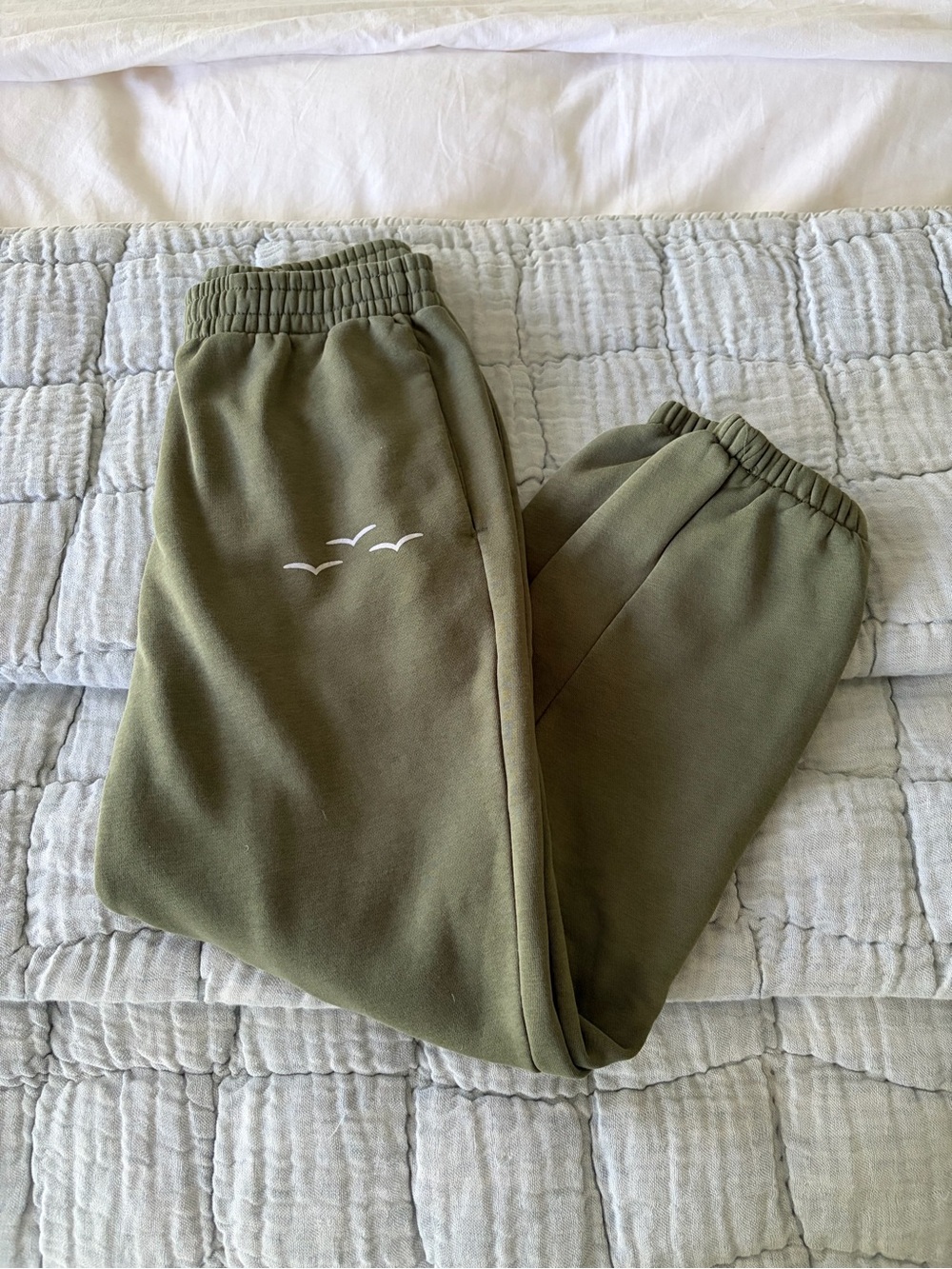 Lazypants olive green sweatpants
